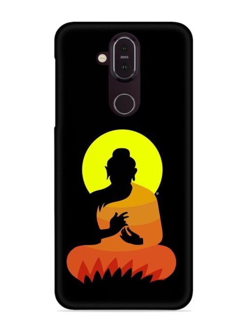 Buddha Art Black Snap Case for Nokia 7.1 Zapvi