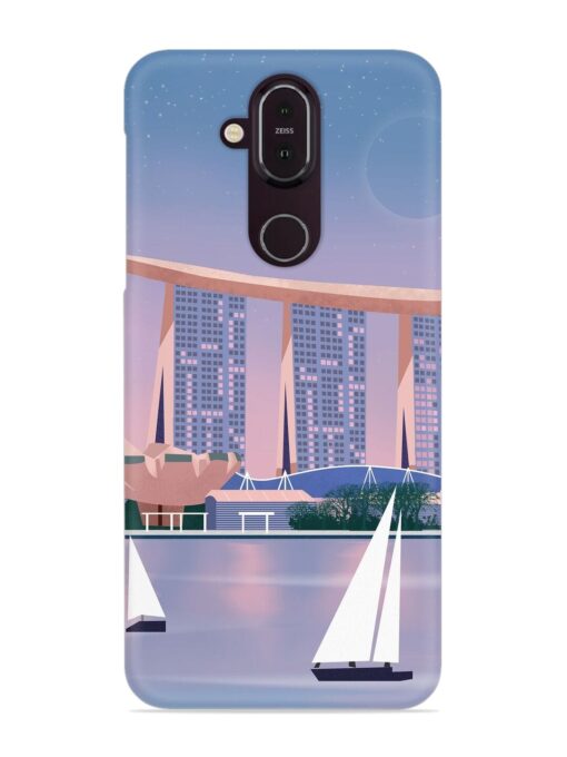 Singapore Scenery Architecture Snap Case for Nokia 7.1 Zapvi