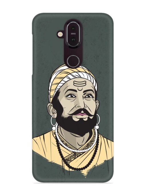 Shivaji Maharaj Vector Art Snap Case for Nokia 7.1 Zapvi