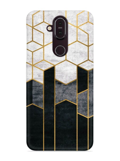 Cube Marble Art Snap Case for Nokia 7.1 Zapvi