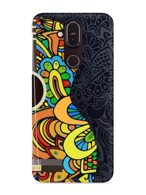 Guitar Vector Art Snap Case for Nokia 7.1 Zapvi