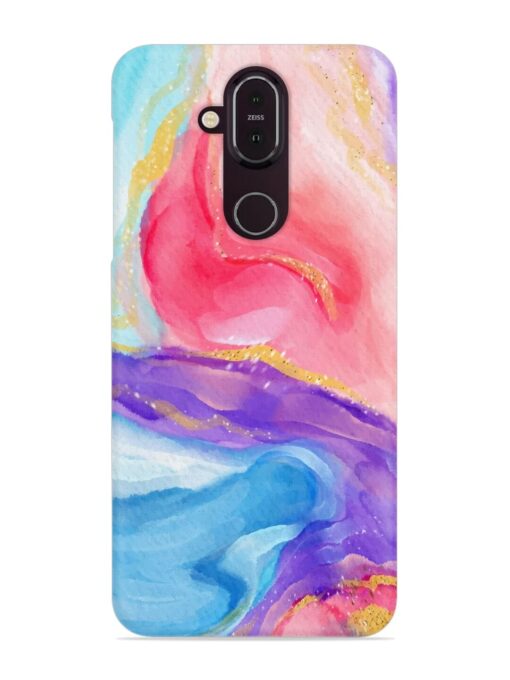 Watercolor Gradient Snap Case for Nokia 7.1 Zapvi