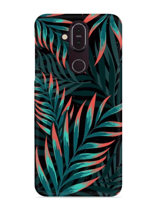 Green Leaf Art Snap Case for Nokia 7.1 Zapvi