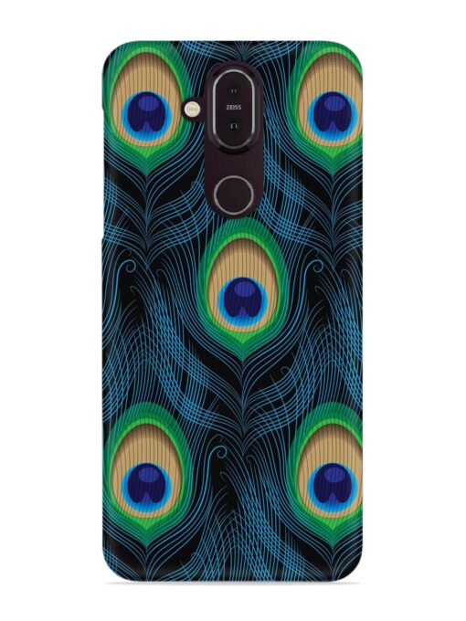 Seamless Pattern Peacock Snap Case for Nokia 7.1 Zapvi