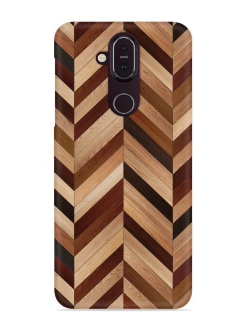 Seamless Wood Parquet Snap Case for Nokia 7.1 Zapvi