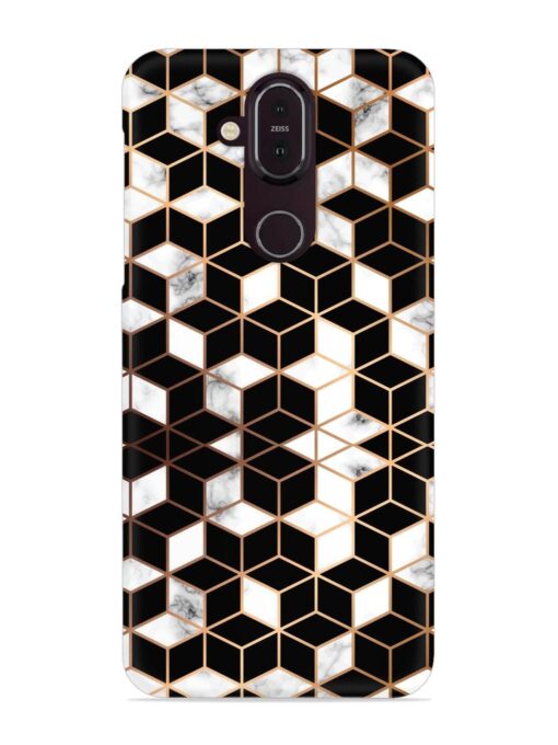 Vector Marble Texture Snap Case for Nokia 7.1 Zapvi