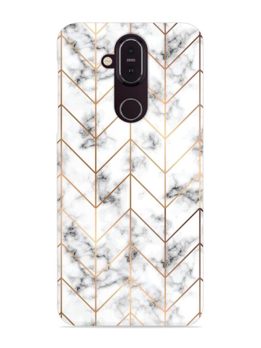 Vector Marble Texture Snap Case for Nokia 7.1 Zapvi