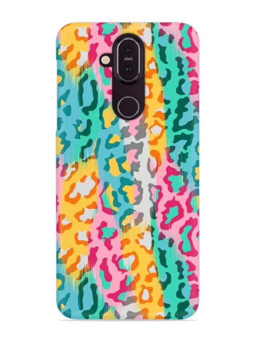 Seamless Vector Colorful Snap Case for Nokia 7.1 Zapvi