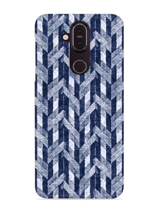 Abstract Herringbone Motif Snap Case for Nokia 7.1 Zapvi