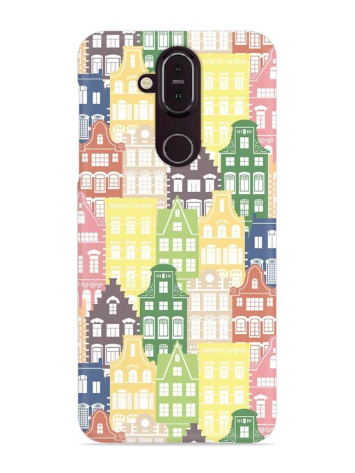 Seamless Shapes Pattern Snap Case for Nokia 7.1 Zapvi