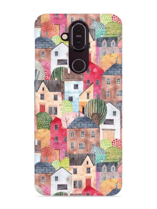 Abstract Seamless Pattern Snap Case for Nokia 7.1 Zapvi