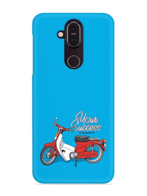 Motorcycles Image Vector Snap Case for Nokia 7.1 Zapvi