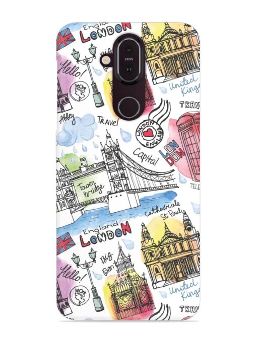 Vector London Landmark Snap Case for Nokia 7.1 Zapvi