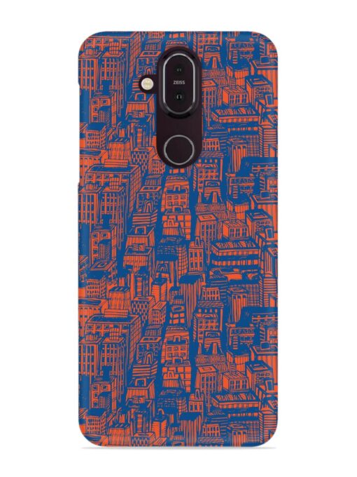 Hand Drawn Seamless Snap Case for Nokia 7.1 Zapvi