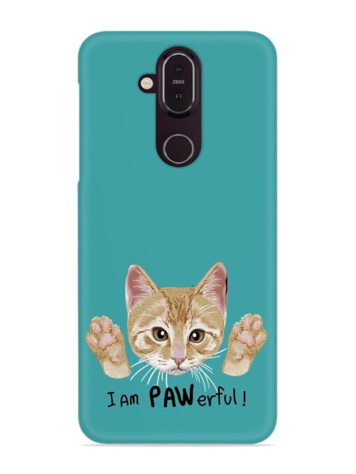 Typography Slogan Cat Snap Case for Nokia 7.1 Zapvi