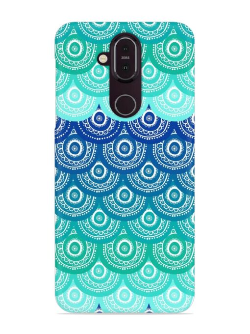 Ethnic Seamless Pattern Snap Case for Nokia 7.1 Zapvi