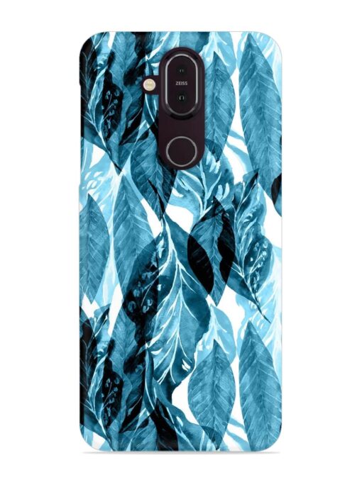 Leaves Pattern Jungle Snap Case for Nokia 7.1 Zapvi