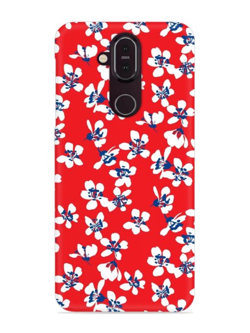 Hand Drawn Abstract Snap Case for Nokia 7.1 Zapvi