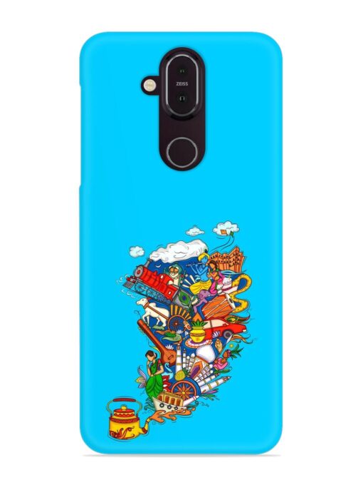 Vector Design Indian Snap Case for Nokia 7.1 Zapvi