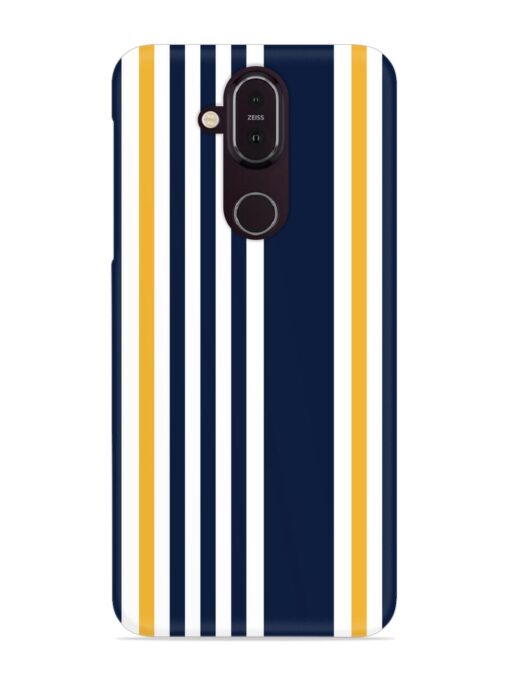 Seamless Stripe Pattern Snap Case for Nokia 7.1 Zapvi