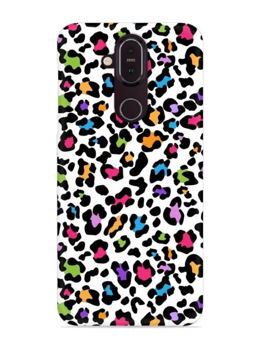 Seamless Leopard Pattern Snap Case for Nokia 7.1 Zapvi