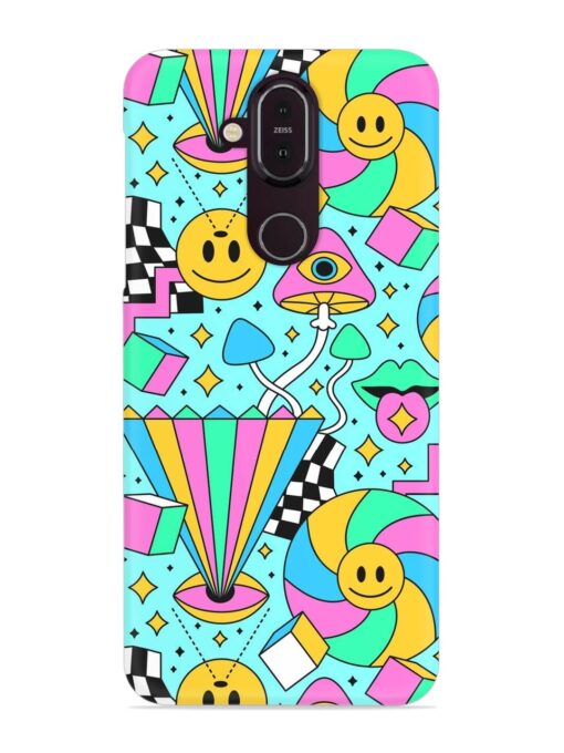 Trippy Rainbow 60S Snap Case for Nokia 7.1 Zapvi