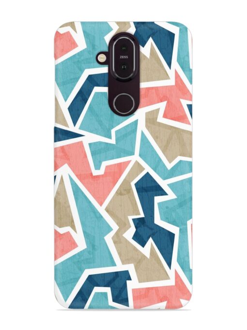 Vintage Geometric Triangle Snap Case for Nokia 7.1 Zapvi