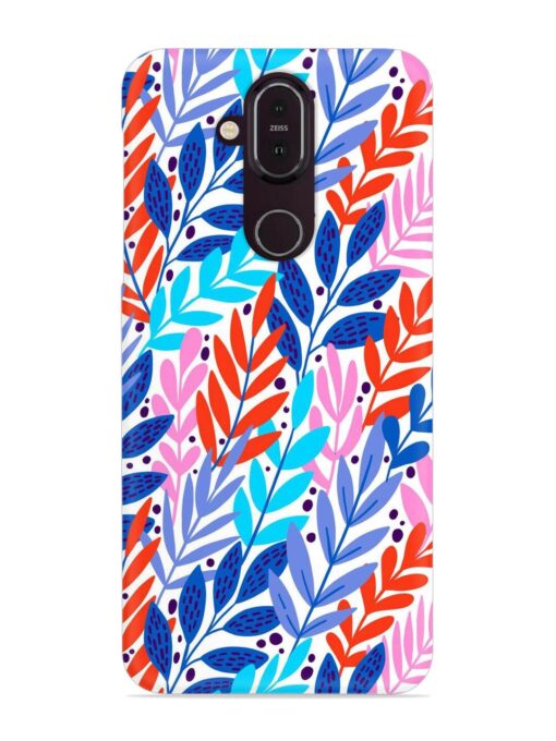 Bright Floral Tropical Snap Case for Nokia 7.1 Zapvi