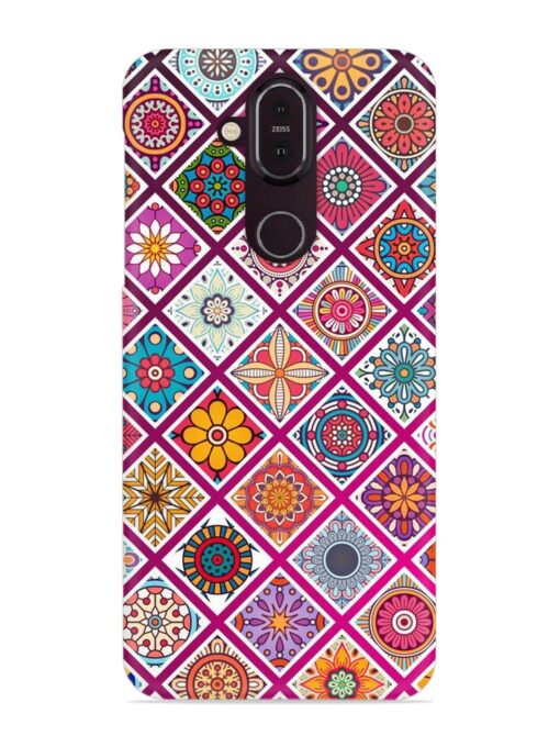 Seamless Tile Pattern Snap Case for Nokia 7.1 Zapvi