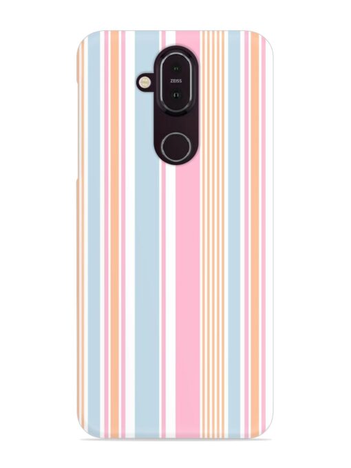 Stripe Seamless Pattern Snap Case for Nokia 7.1 Zapvi