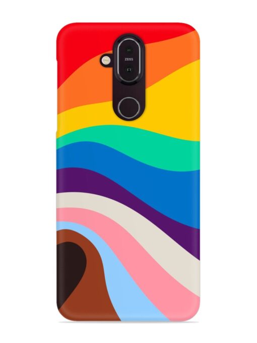 Minimal Pride Art Snap Case for Nokia 7.1 Zapvi