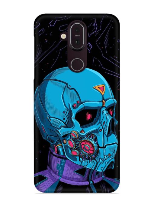 Skull Robo Vector Snap Case for Nokia 7.1 Zapvi