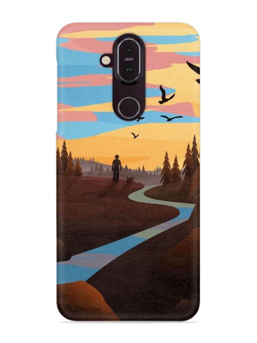 Natural Landscape Art Snap Case for Nokia 7.1 Zapvi