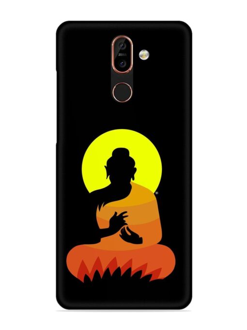 Buddha Art Black Snap Case for Nokia 7 Plus Zapvi