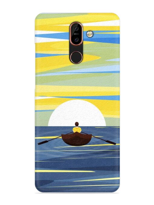 Rowing Person Ferry Paddle Snap Case for Nokia 7 Plus Zapvi