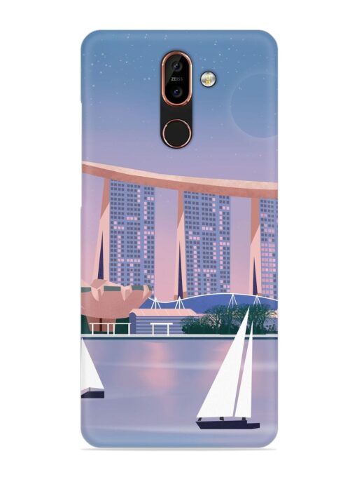 Singapore Scenery Architecture Snap Case for Nokia 7 Plus Zapvi