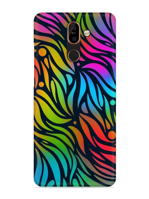 Abstract Leaf Design Snap Case for Nokia 7 Plus Zapvi