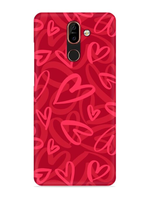 Seamless Romantic Pattern Snap Case for Nokia 7 Plus Zapvi