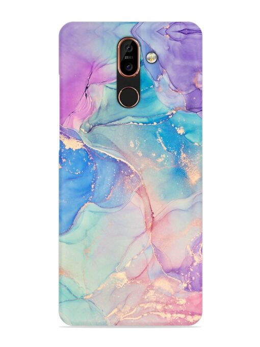 Alcohol Ink Colors Snap Case for Nokia 7 Plus Zapvi