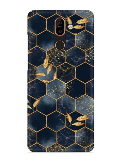 Marble Hexagon Seamless Snap Case for Nokia 7 Plus Zapvi