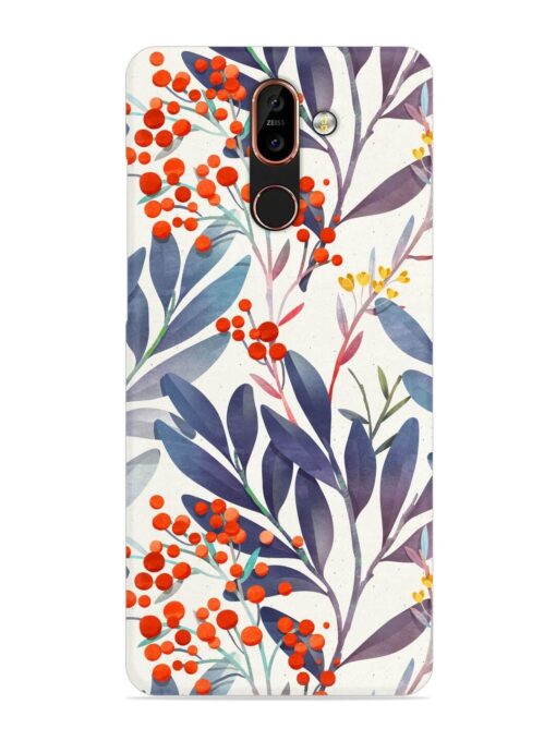 Seamless Floral Pattern Snap Case for Nokia 7 Plus Zapvi