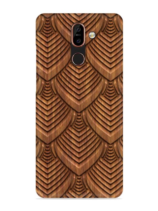 Carved Pattern On Snap Case for Nokia 7 Plus Zapvi