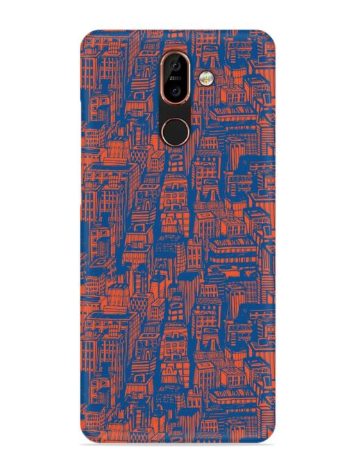 Hand Drawn Seamless Snap Case for Nokia 7 Plus Zapvi