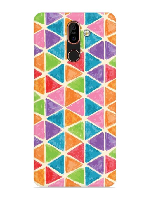 Seamless Colorful Isometric Snap Case for Nokia 7 Plus Zapvi