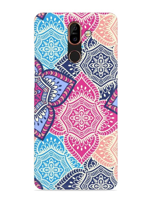 Ethnic Floral Seamless Snap Case for Nokia 7 Plus Zapvi