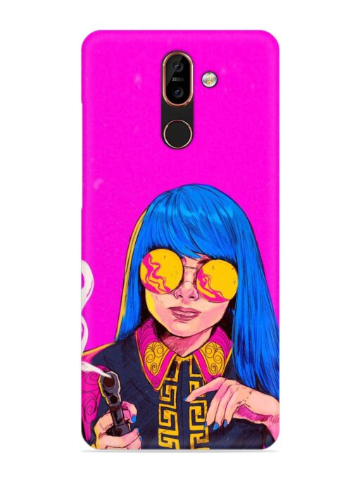 Aesthetic Anime Girl Snap Case for Nokia 7 Plus Zapvi