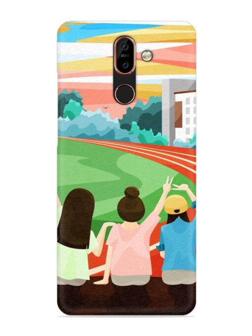 School Playground Snap Case for Nokia 7 Plus Zapvi