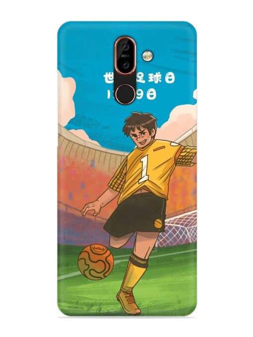 Soccer Kick Snap Case for Nokia 7 Plus Zapvi