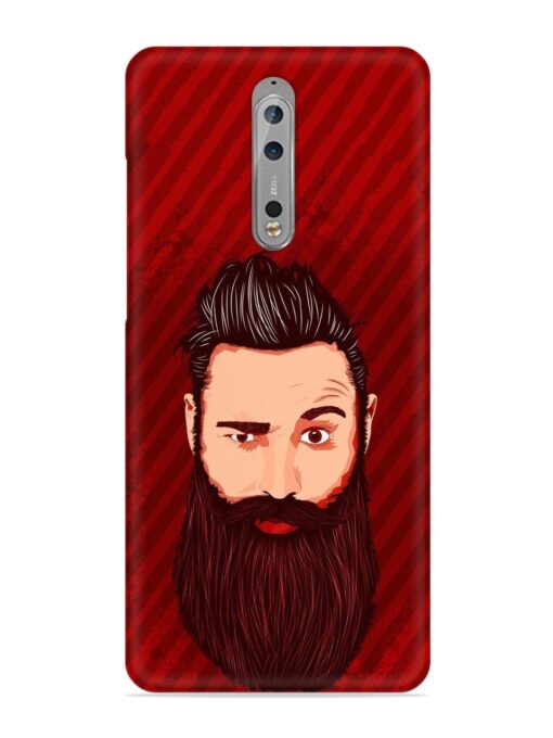 Beardo Man Snap Case for Nokia 8 Zapvi