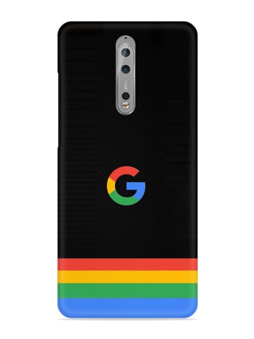 Google Logo Art Snap Case for Nokia 8 Zapvi